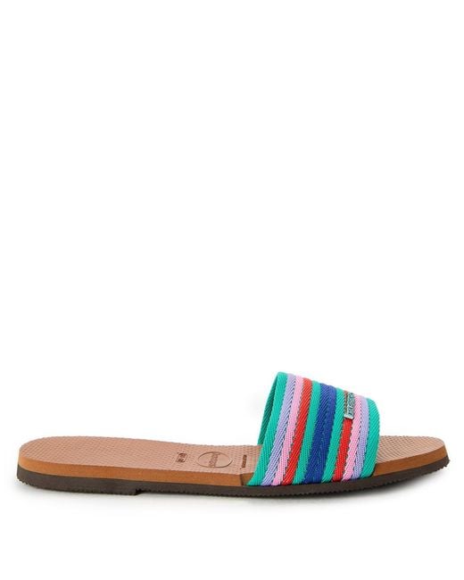 Havaianas Blue Hav. You Malta Mix 35 36 Flip Flops