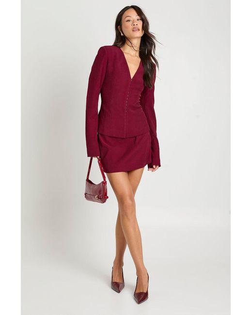 Boohoo Tall Tailored Mini Skirt