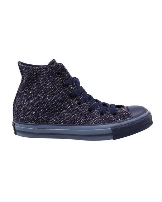 Converse Blue Chuck Taylor Herringbone Plimsolls for men