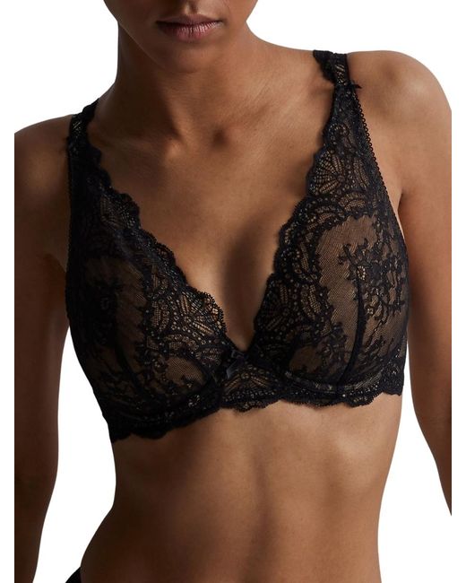 Aubade Black Danse Des Sens Triangle Plunge Bra