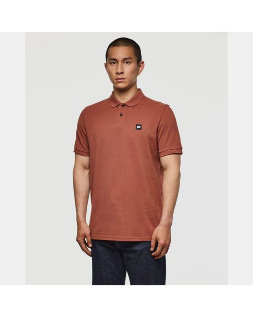 Weekend Offender Brown Caneiros Polo Shirt for men