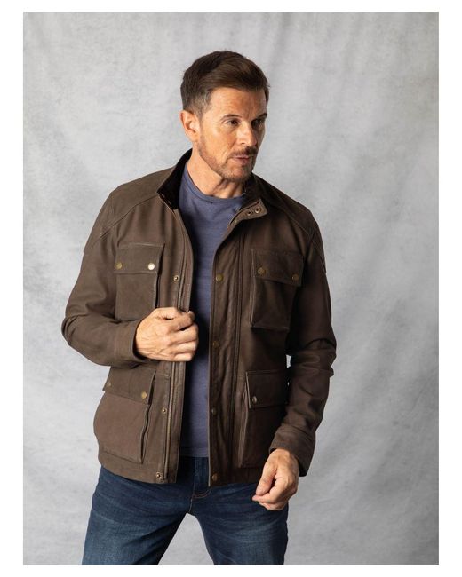 Lakeland Leather Gray Strickland Jacket for men