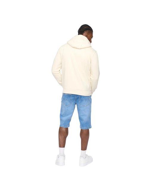 Crosshatch White Allmoor Full Zip Hoodie (Neutral) for men