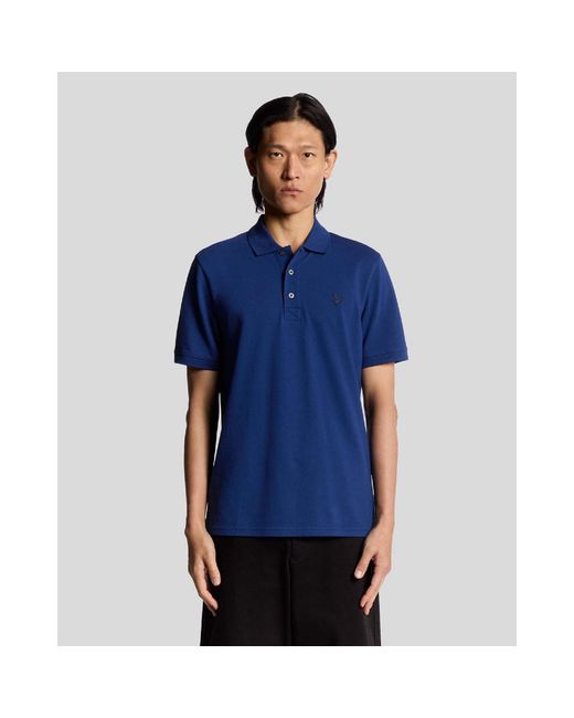 Lyle & Scott Blue Superfine Polo Shirt for men