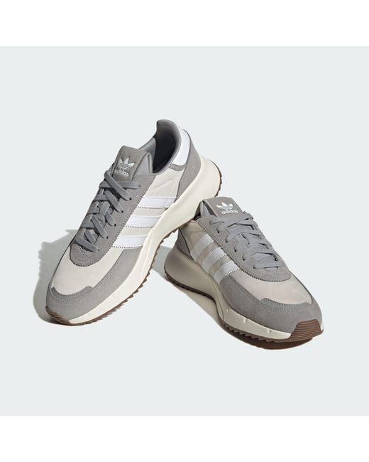 Adidas Originals White Retropy F2 Shoes for men