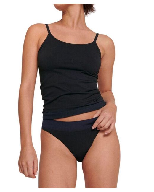 Sloggi Black Ever Infused Aloe Camisole Vest
