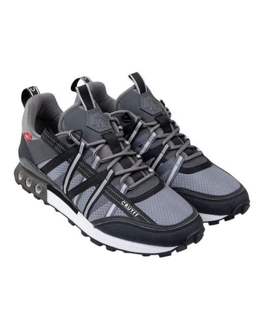 Cruyff Black Trainers Fearia Hex-Tech Montserrat Lace Up for men