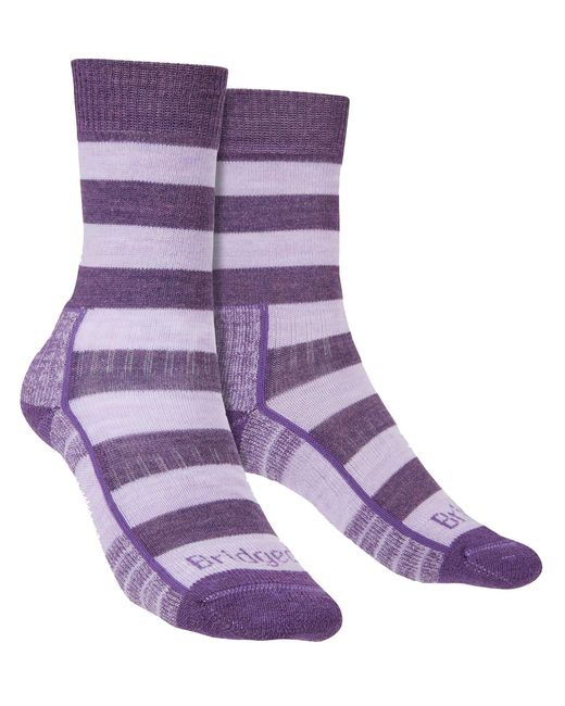 Bridgedale Purple Hiking Lightweight Merino Socks