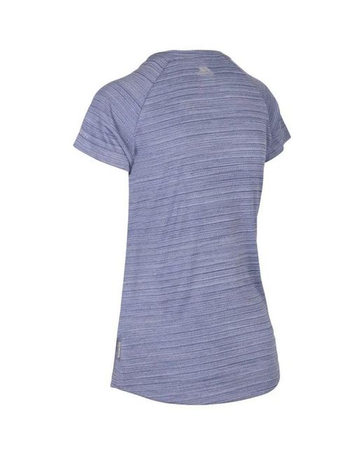 Trespass Blue Ladies Vickland Tp75 Active T-Shirt (Denim Marl)