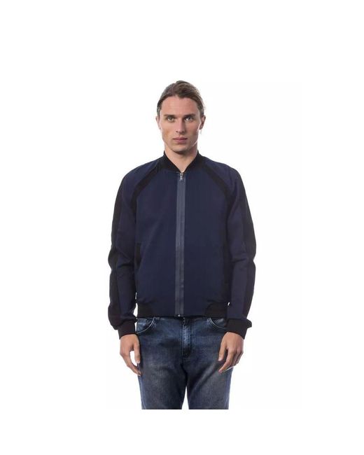 Verri Blauwe Viscose Bomber in het Blue voor heren