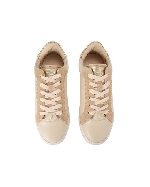 Kurt Geiger Natural Leather Kensington Cupsole Sneakers