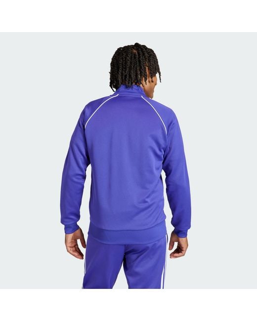 Adidas Originals Blue Adicolor Classics Sst Track Jacket for men