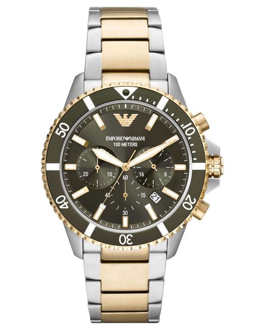 Emporio Armani Metallic Diver Multicolour Watch Ar11361 for men