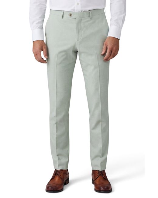 Paul Andrew Gray Formal Pants Tailored Fit Trousers for men