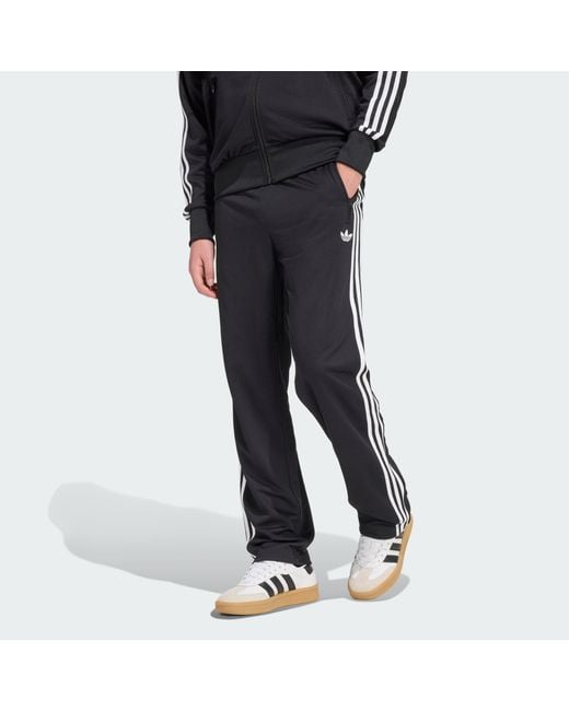 Adidas Originals Black Firebird Adicolor Mesh Track Pants for men