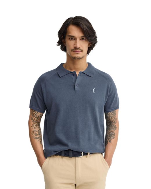 POLO CLUB Blue Short Sleeve Neck Sweater Pullover17 for men