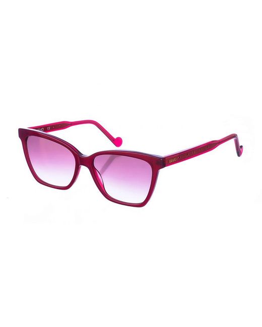 Liu Jo Pink Acetate Sunglasses With Oval Shape Lj727S