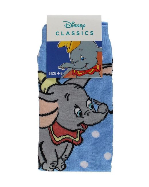 Disney Blue Dumbo Socks
