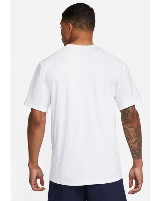 Nike White Training Dri-Fit Hyverse Uv T-Shirt for men