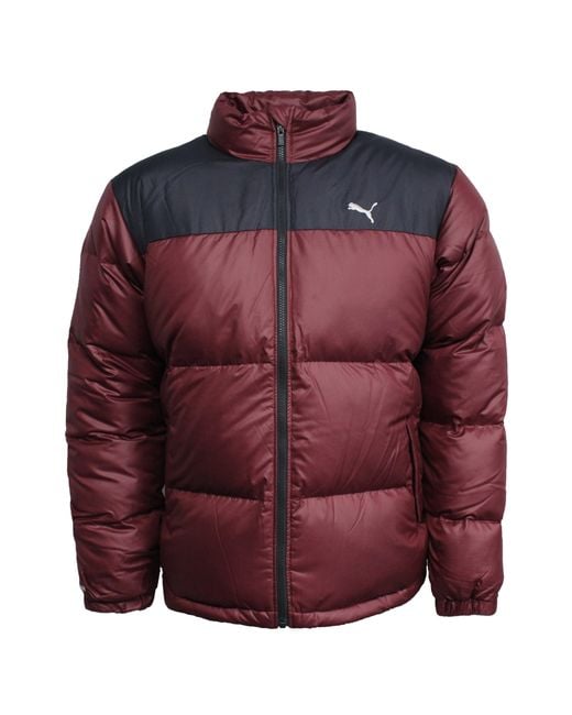 PUMA Red Japan Plum Puffer Coat for men