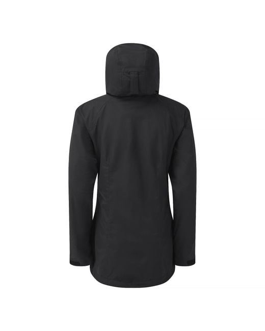 Sprayway Black Ladies Waterproof Hiking Jacket With Hood Windproof Rain Shell Coat