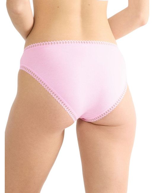 Sloggi Pink Go Crush High Leg Briefs (3 Pack)