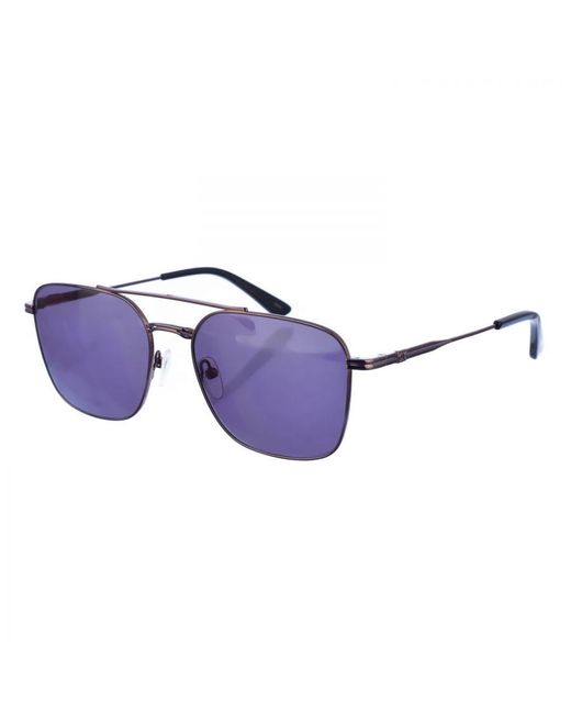Calvin Klein Blue Metal Sunglasses With Aviator Shape Ck22115S