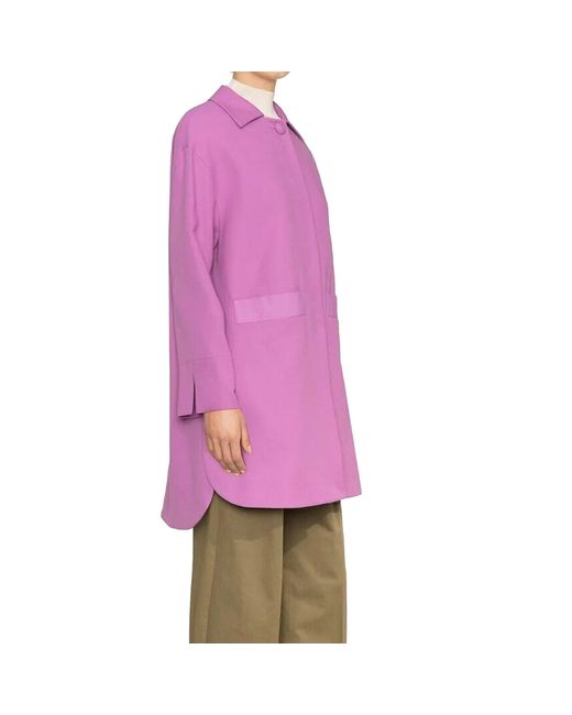 Herno Katoenen Jas in het Purple