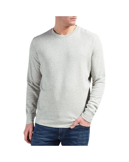DIESEL Gray S Compton Sweatshirt Crew Neck Long Sleeve Casual Pullover Jumpers for men