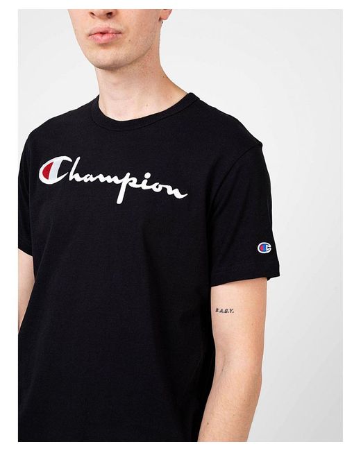 Champion T-shirt Mannen Zwart in het Black voor heren