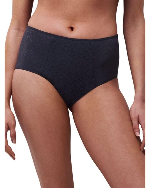 Chantelle Blue Easy Feel Norah High Waisted Covering Full Brief