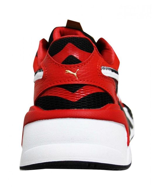 PUMA Red Rs-X3 Cny Low Lace Up Running Trainers 373178 01 Textile for men