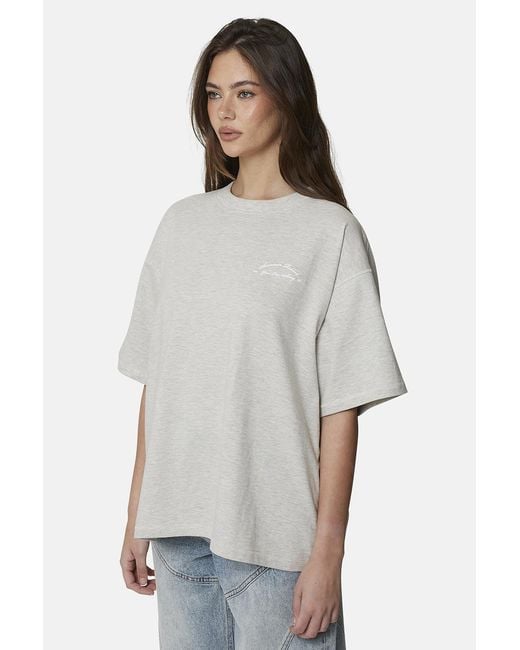 Good For Nothing White Oversized Graphic Tee