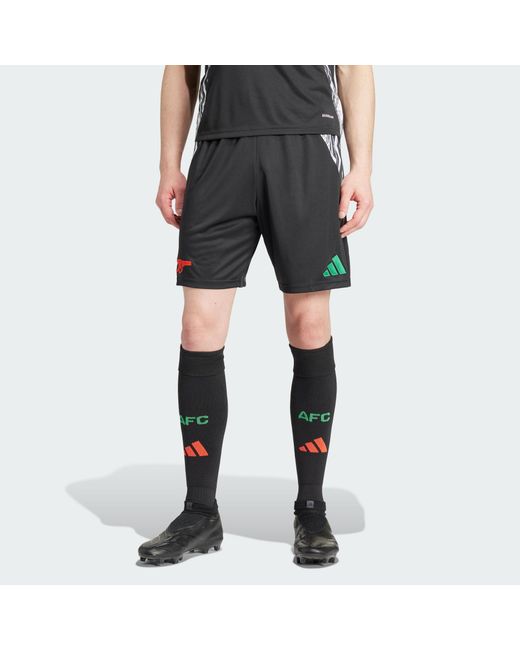 Adidas Originals Black Arsenal 24/25 Away Shorts for men