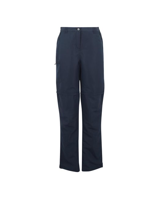 Regatta Blue Ladies Chaska Iii Zip-Off Hiking Trousers