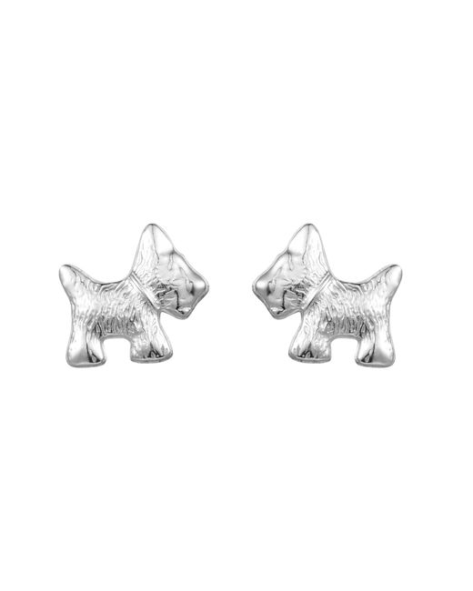 The Jewellery Stockroom Metallic Sterling Scottie Dog Stud Earrings