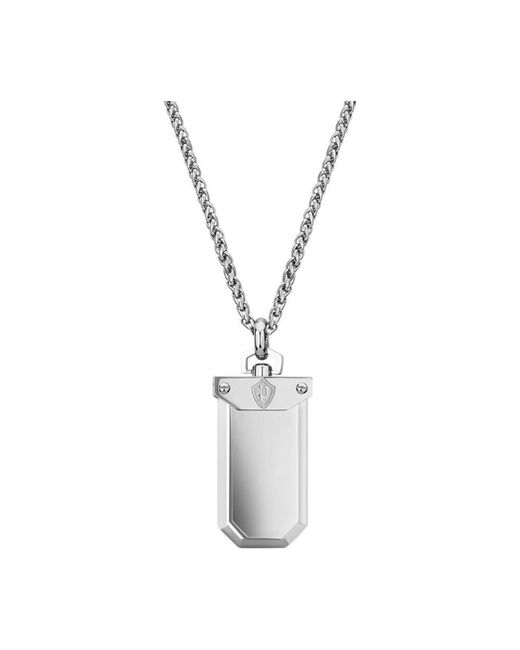 Police White Pejgn2008511 Necklace for men