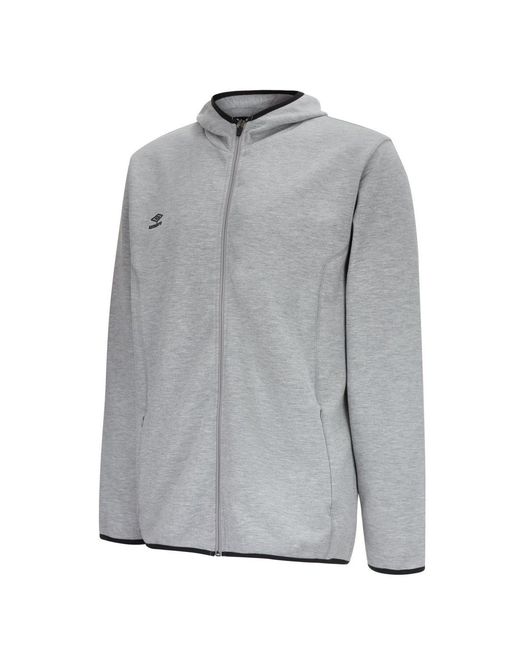 Umbro Gray Pro Fleece Full Zip Hoodie Marl/ for men