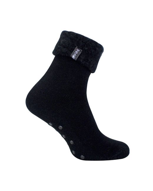 THMO Blue 1 Pack Soft Plush Lined Slipper Bed Socks for men