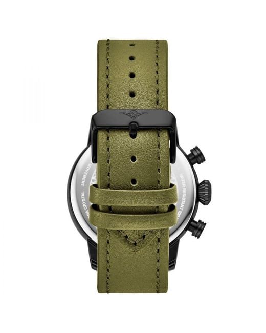 Stuhrling Gray 3956 Quartz Aviator for men