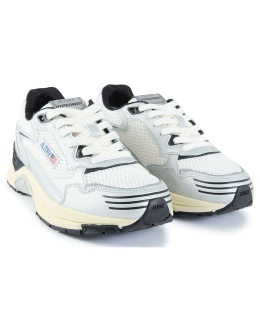 Autry White Hyperway Low Trainers
