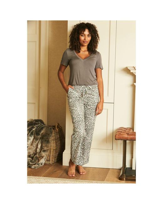 Sosandar Metallic Charcoal Supersoft Jersey Pyjama T Shirt Viscose