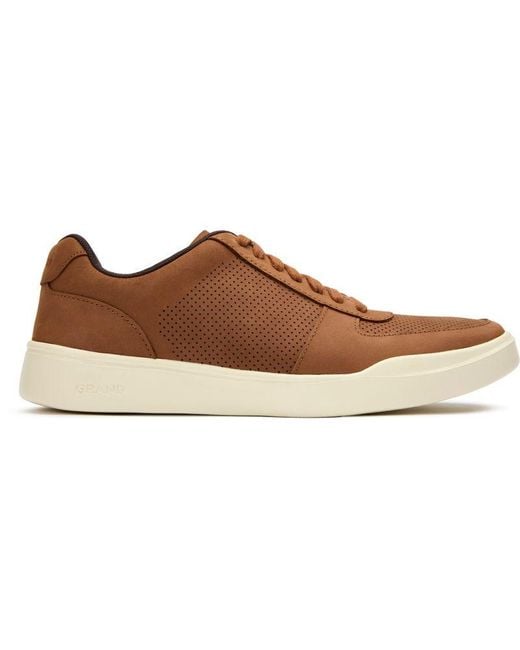 Cole Haan Brown Modern Perforated Trainers for men