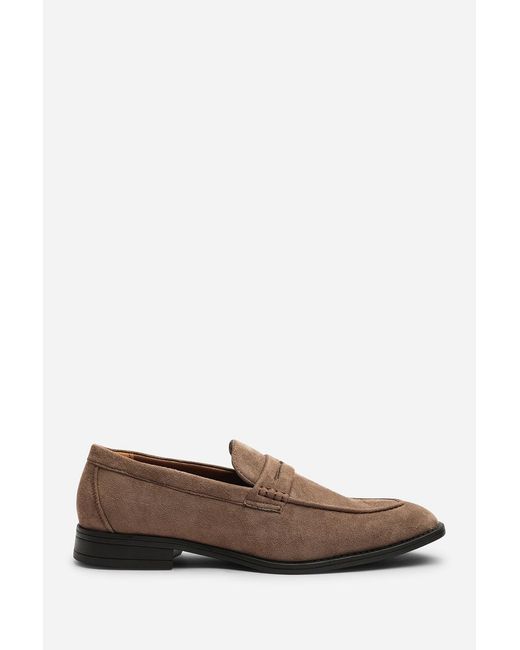 Where's That From Brown Gavin Suede Slip On Penny Loafer for men
