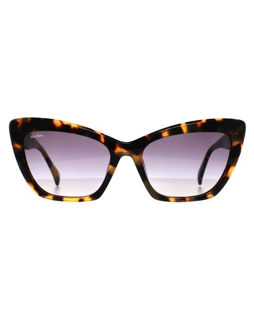 Max Mara Brown Cat Eye Coloured Havana Smoke Gradient Mm0063 Logo14