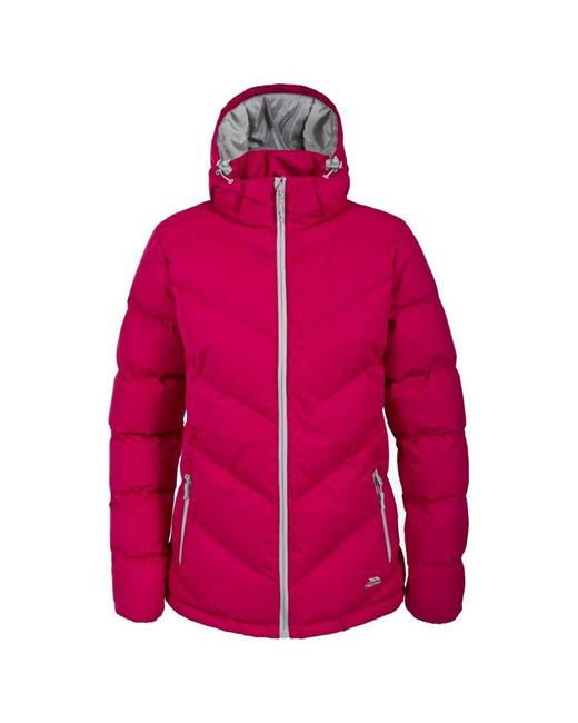 Trespass Pink Ladies Sitka Casual Zip Up Padded Jacket (Cerise)