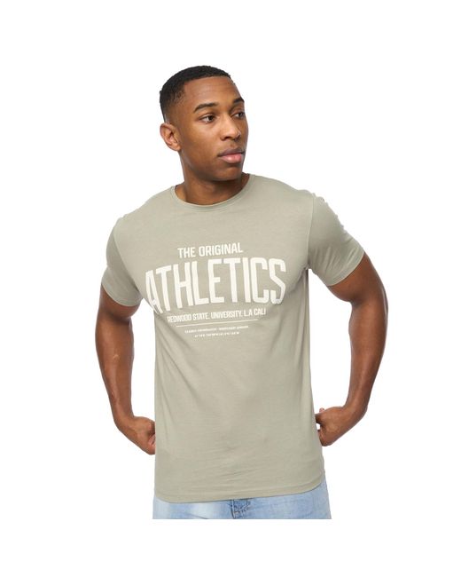 Crosshatch Gray Athwood T-Shirt for men