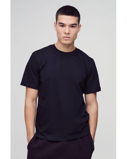 BoohooMAN Blue Crew Neck Basic T-Shirt for men
