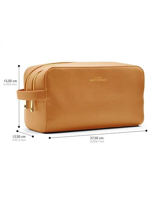 Ateliers Saint Germain Brown Toiletry Bag