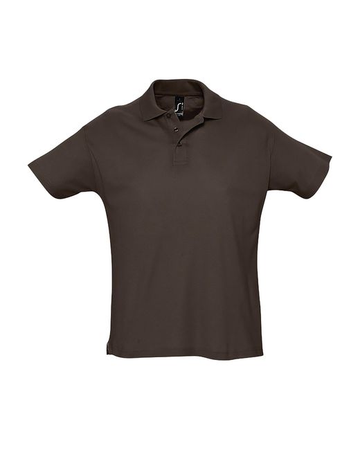 Sol's Black Summer Ii Pique Short Sleeve Polo Shirt for men